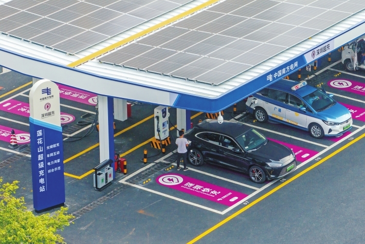 粵港澳大灣區最大規模車網互動充電站正式運營