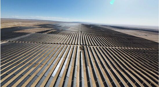 國能大柴旦100萬千瓦風光儲項目光伏工程全容量并網發電